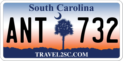 SC license plate ANT732