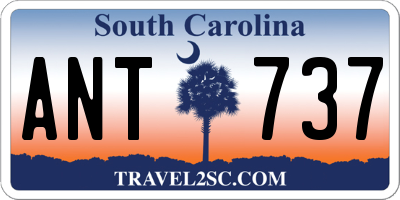 SC license plate ANT737