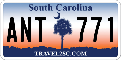 SC license plate ANT771