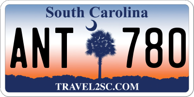 SC license plate ANT780