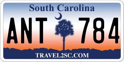 SC license plate ANT784