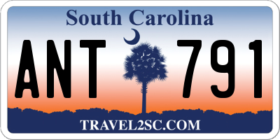 SC license plate ANT791