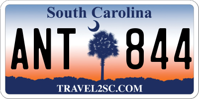 SC license plate ANT844