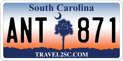 SC license plate ANT871