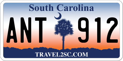 SC license plate ANT912