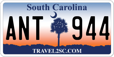 SC license plate ANT944