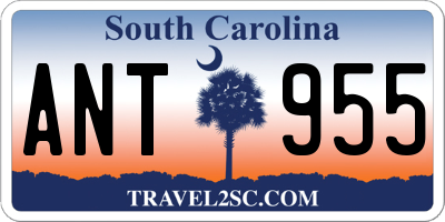 SC license plate ANT955