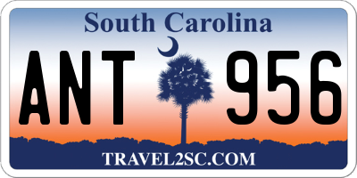 SC license plate ANT956