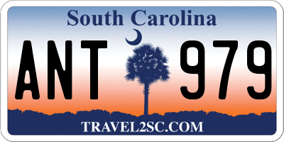 SC license plate ANT979