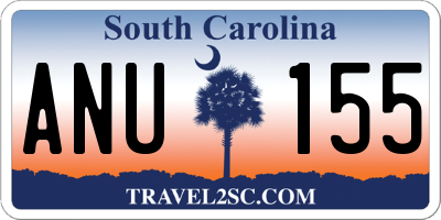 SC license plate ANU155