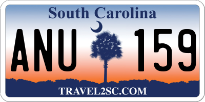 SC license plate ANU159