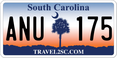 SC license plate ANU175