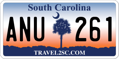 SC license plate ANU261