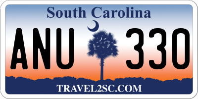 SC license plate ANU330