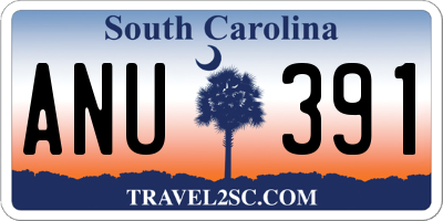 SC license plate ANU391