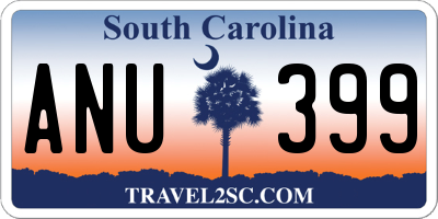 SC license plate ANU399
