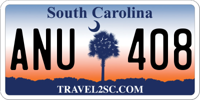 SC license plate ANU408