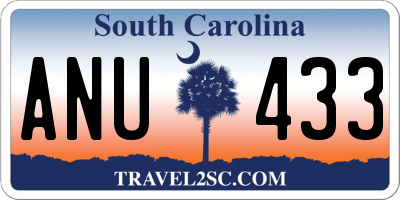 SC license plate ANU433
