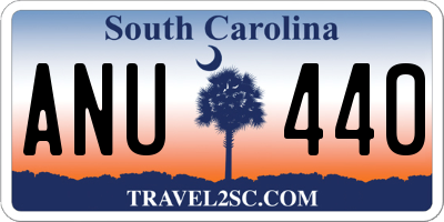 SC license plate ANU440