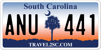SC license plate ANU441