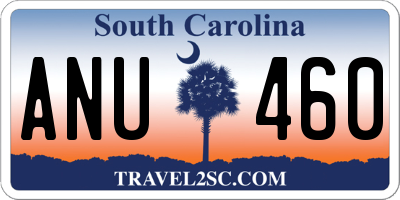 SC license plate ANU460