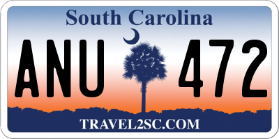 SC license plate ANU472