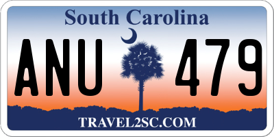 SC license plate ANU479