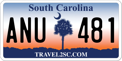 SC license plate ANU481