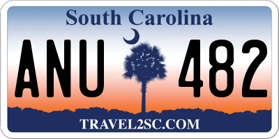 SC license plate ANU482