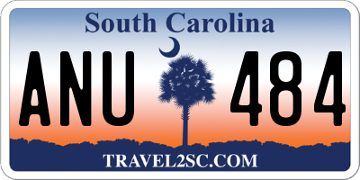 SC license plate ANU484
