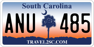 SC license plate ANU485