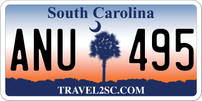 SC license plate ANU495