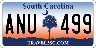 SC license plate ANU499