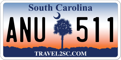 SC license plate ANU511