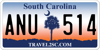 SC license plate ANU514