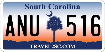 SC license plate ANU516