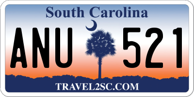 SC license plate ANU521