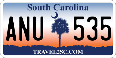 SC license plate ANU535