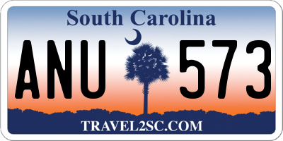 SC license plate ANU573