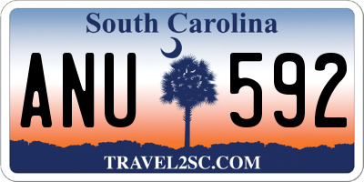 SC license plate ANU592