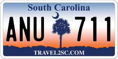 SC license plate ANU711