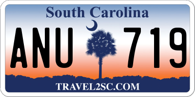 SC license plate ANU719