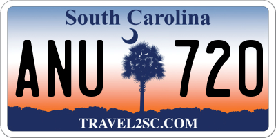 SC license plate ANU720