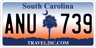 SC license plate ANU739