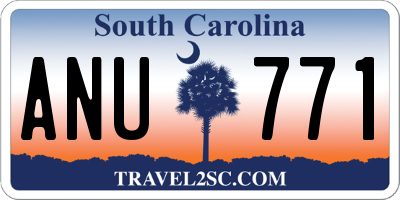 SC license plate ANU771