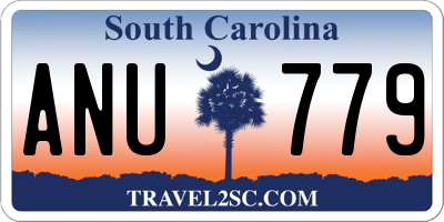 SC license plate ANU779