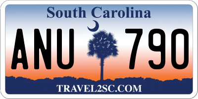 SC license plate ANU790