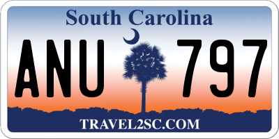 SC license plate ANU797