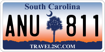 SC license plate ANU811