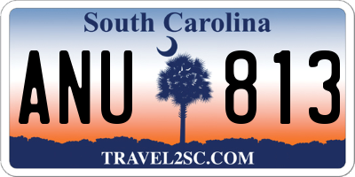 SC license plate ANU813